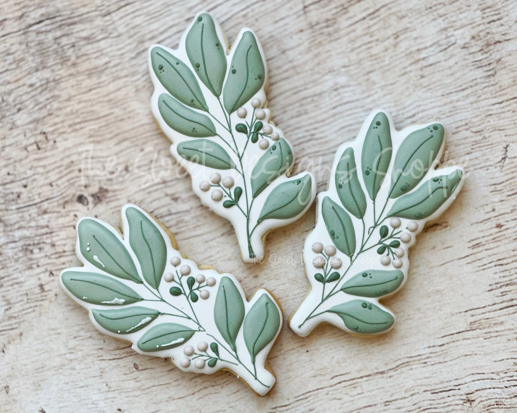 Cookie Cutters - Eucalyptus Branch Samuel - Cookie Cutter - The Sweet Designs Shoppe - - ALL, Cookie Cutter, First Communion, handlettering, Nature, Promocode, Religious