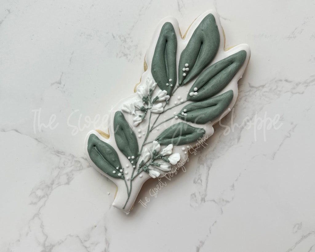 Cookie Cutters - Eucalyptus Branch Samuel - Cookie Cutter - The Sweet Designs Shoppe - - ALL, Cookie Cutter, First Communion, handlettering, Nature, Promocode, Religious