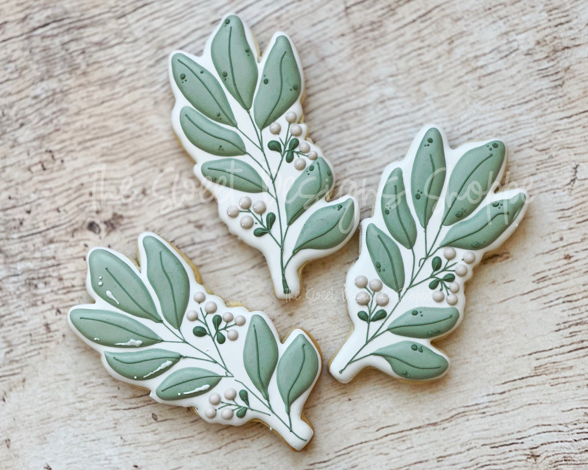 Cookie Cutters - Eucalyptus Branch Samuel - Cookie Cutter - The Sweet Designs Shoppe - TSDS - - ALL,Cookie Cutter,First Communion,handlettering,Nature,Promocode,Religious,STL