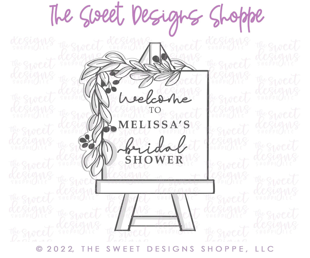 Cookie Cutters - Eucalyptus Easel - Cookie Cutter - The Sweet Designs Shoppe - TSDS - - ALL,back to school,Birthday,Bridal,Bridal Shower,Cookie Cutter,Grad,Graduation,graduations,Promocode,School,School / Graduation,school supplies,STL,Teacher,Teacher Appreciation,Wedding