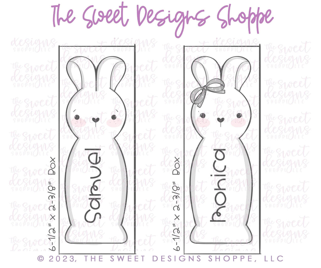 Cookie Cutters - Extra Long Bunnies Set - Set of 2 - Cookie Cutters - The Sweet Designs Shoppe - TSDS - - ALL,Animal,Animals,Animals and Insects,bunny,Cookie Cutter,Easter,Easter / Spring,Mini Sets,Promocode,regular sets,set,STL