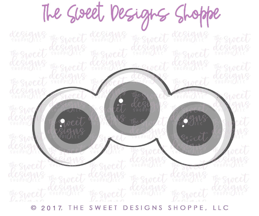 Cookie Cutters - Eyeballs V2- Cookie Cutter - Sweet Designs Shoppe - - ALL, Cookie Cutter, eye, eyes, Fall / Halloween, Halloween, Kids / Fantasy, monster, Monsters, Monsters and Zombies, Promocode, trick or treat, zombie, Zombies
