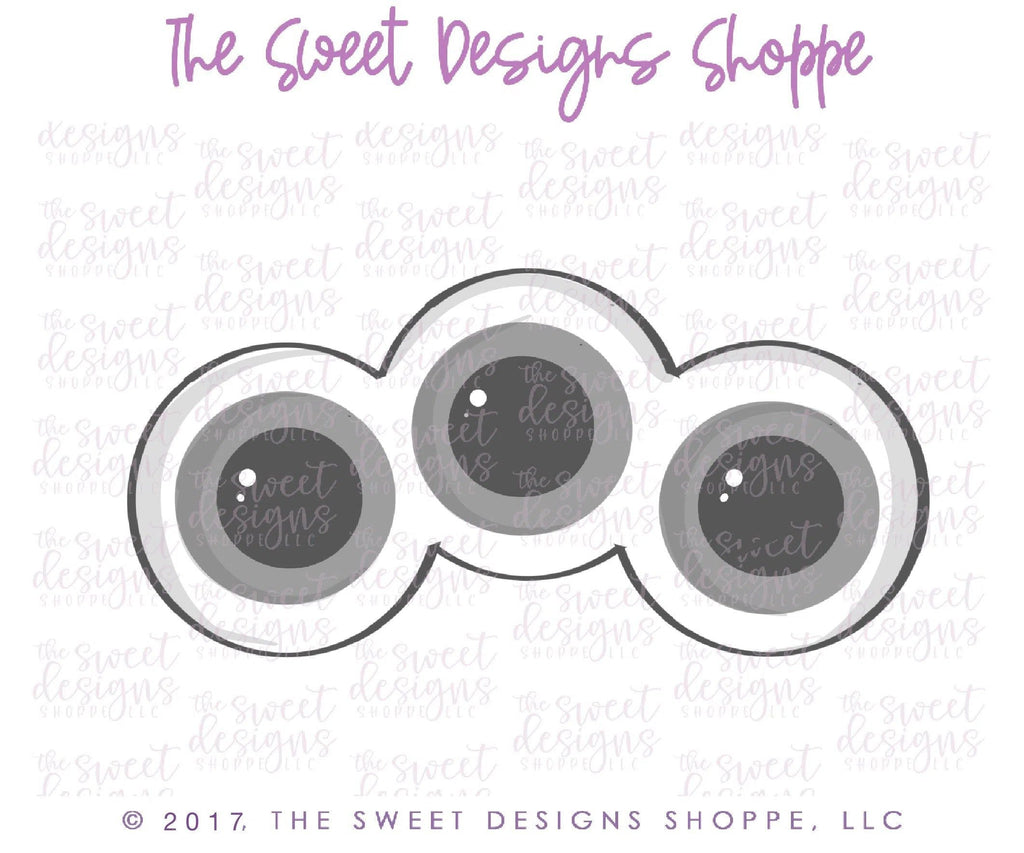 Cookie Cutters - Eyeballs V2- Cookie Cutter - The Sweet Designs Shoppe - - ALL, Cookie Cutter, eye, eyes, Fall / Halloween, Halloween, Kids / Fantasy, monster, Monsters, Monsters and Zombies, Promocode, trick or treat, zombie, Zombies