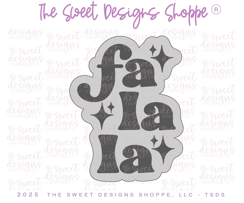 Cookie Cutters - Falala Plaque - Cookie Cutter - The Sweet Designs Shoppe - TSDS - - ALL,Christmas,Christmas / Winter,Cookie Cutter,new,Plaque,Plaques,PLAQUES HANDLETTERING,Promocode,STL