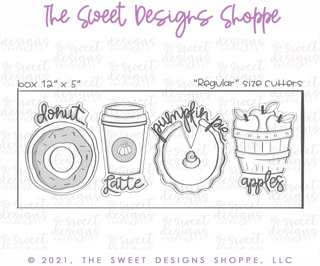 Cookie Cutters - Fall Food Set - Cookie Cutters - The Sweet Designs Shoppe - TSDS - - ALL,Cookie Cutter,Fall,Fall / Thanksgiving,Mini Sets,Promocode,regular sets,set,thanks,thanksgiving