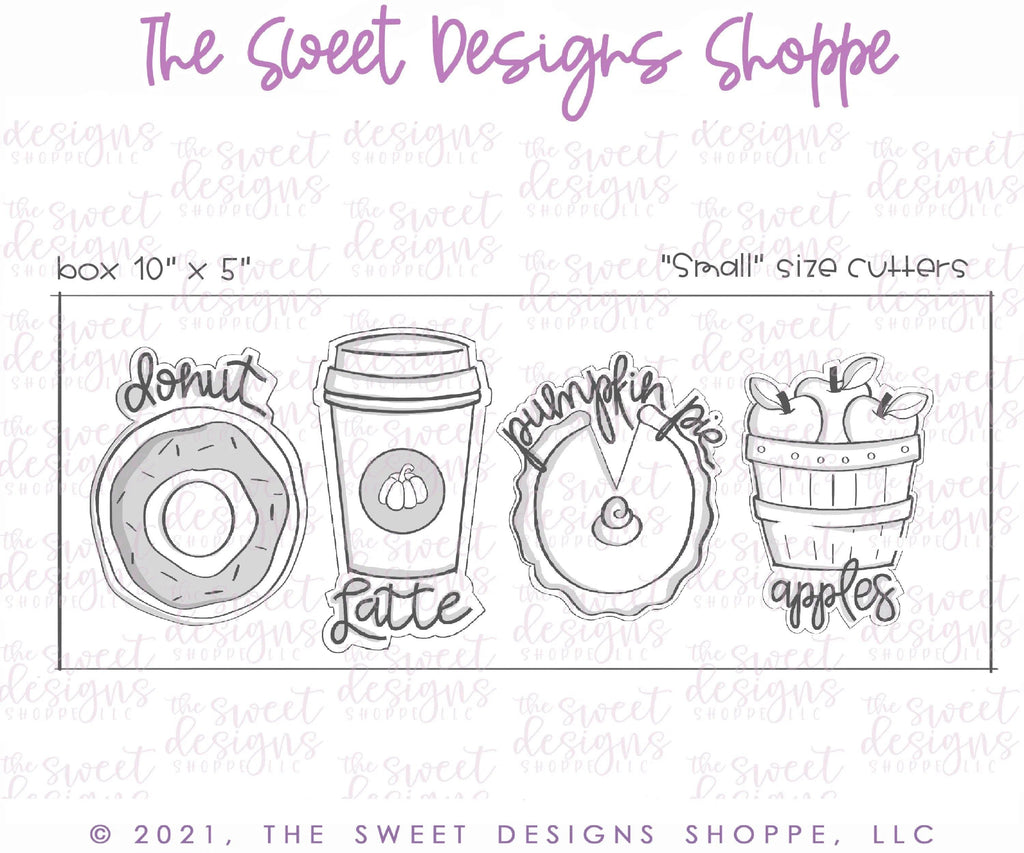 Cookie Cutters - Fall Food Set - Cookie Cutters - The Sweet Designs Shoppe - TSDS - - ALL,Cookie Cutter,Fall,Fall / Thanksgiving,Mini Sets,Promocode,regular sets,set,thanks,thanksgiving