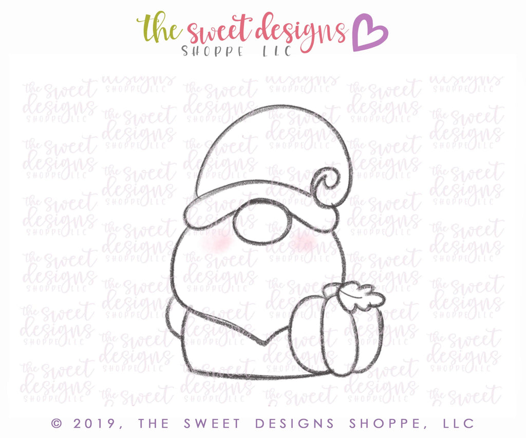 Cookie Cutters - Fall Gnome - Cookie Cutter - The Sweet Designs Shoppe - TSDS - - ALL,boy,Cookie Cutter,Fall,Fall / Halloween,Fall / Thanksgiving,gnome,Halloween,Promocode,thanksgiving