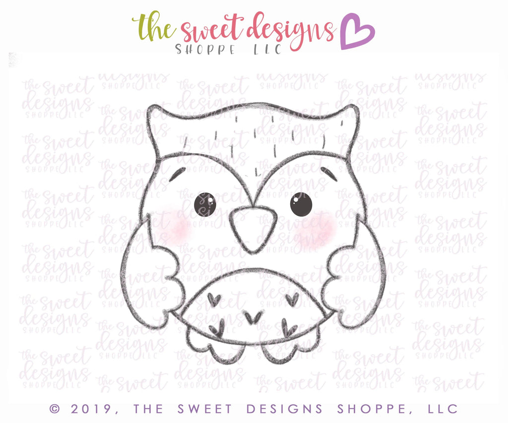 Cookie Cutters - Fall Owl - Cookie Cutter - The Sweet Designs Shoppe - TSDS - - ALL,Animal,Animals,Cookie Cutter,Fall / Thanksgiving,Fall Halloween,Forest,forest animals,Halloween,Promocode,Woodland