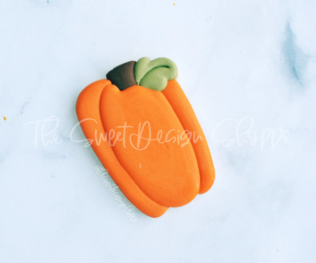 Cookie Cutters - Fall Pumpkin - Cookie Cutter - The Sweet Designs Shoppe - - ALL, Autumn, Cookie Cutter, Fall, Fall / Halloween, Fall / Thanksgiving, Food, Food & Beverages, Fruits and Vegetables, Halloween, Promocode, Pumpkin, thanksgiving