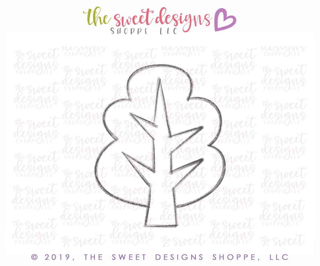 Cookie Cutters - Fall Tree - Cookie Cutter - Sweet Designs Shoppe - - ALL, Cookie Cutter, Decoration, Fall, Fall / Halloween, Fall / Thanksgiving, Flower, Forest, Halloween, Leaves, Nature, Ornament, Promocode, Tree, Winter