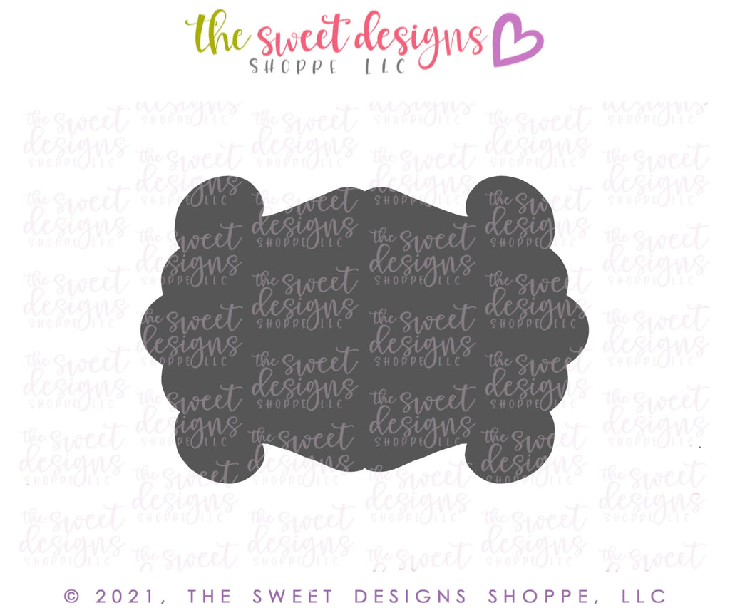 Cookie Cutters - Fancy Plaque Two v2- Cookie Cutter - The Sweet Designs Shoppe - - ALL, Cookie Cutter, Customize, Love, Plaque, Promocode, Valentines