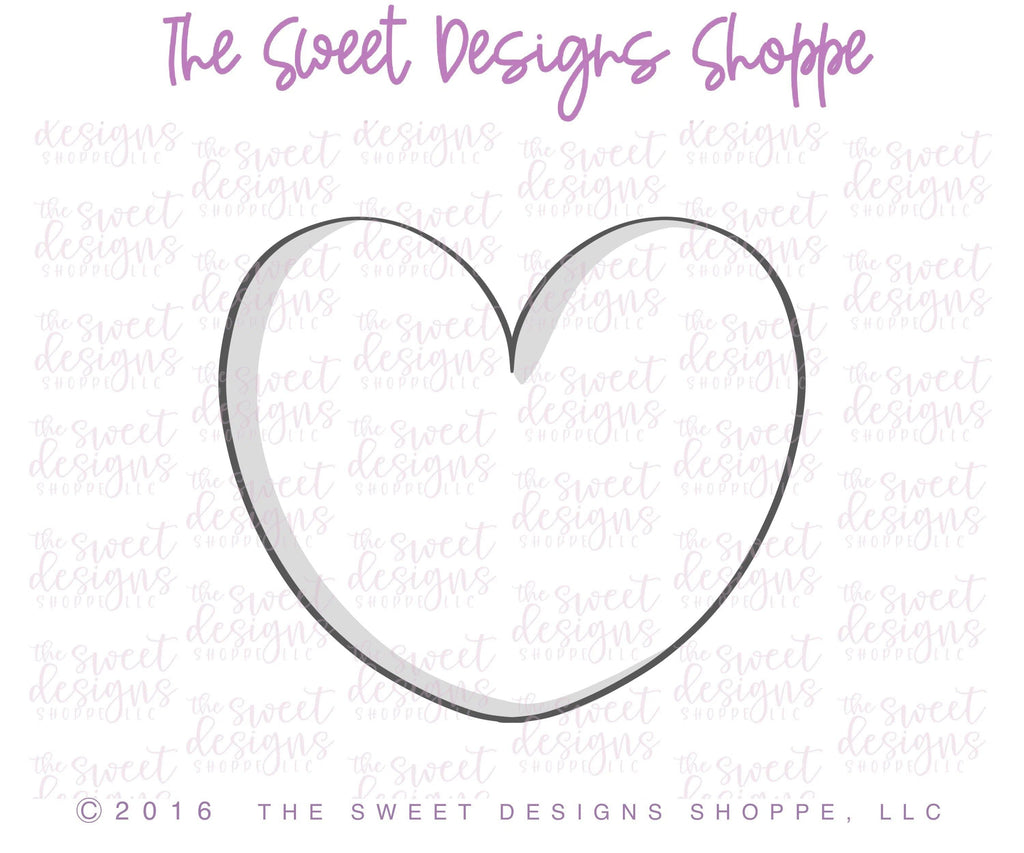 Cookie Cutters - Felix's Heart - Cookie Cutter - The Sweet Designs Shoppe - TSDS - - ALL,basic,Basic Shapes,BasicShapes,Cookie Cutter,Heart,Love,Promocode,STL,valentine,Valentines,Wedding