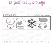 Cookie Cutters - Festive Frosting Mini Set - Set of 4 - Cookie Cutters - The Sweet Designs Shoppe - TSDS - - ALL,Christmas,Christmas / Winter,Cookie Cutter,Frosty,Mini Sets,Promocode,regular sets,set,Snowman,Winter