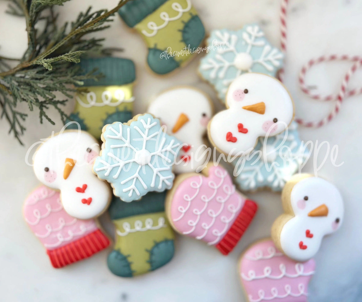 Cookie Cutters - Festive Frosting Mini Set - Set of 4 - Cookie Cutters - The Sweet Designs Shoppe - TSDS - - ALL,Christmas,Christmas / Winter,Cookie Cutter,Frosty,Mini Sets,Promocode,regular sets,set,Snowman,Winter