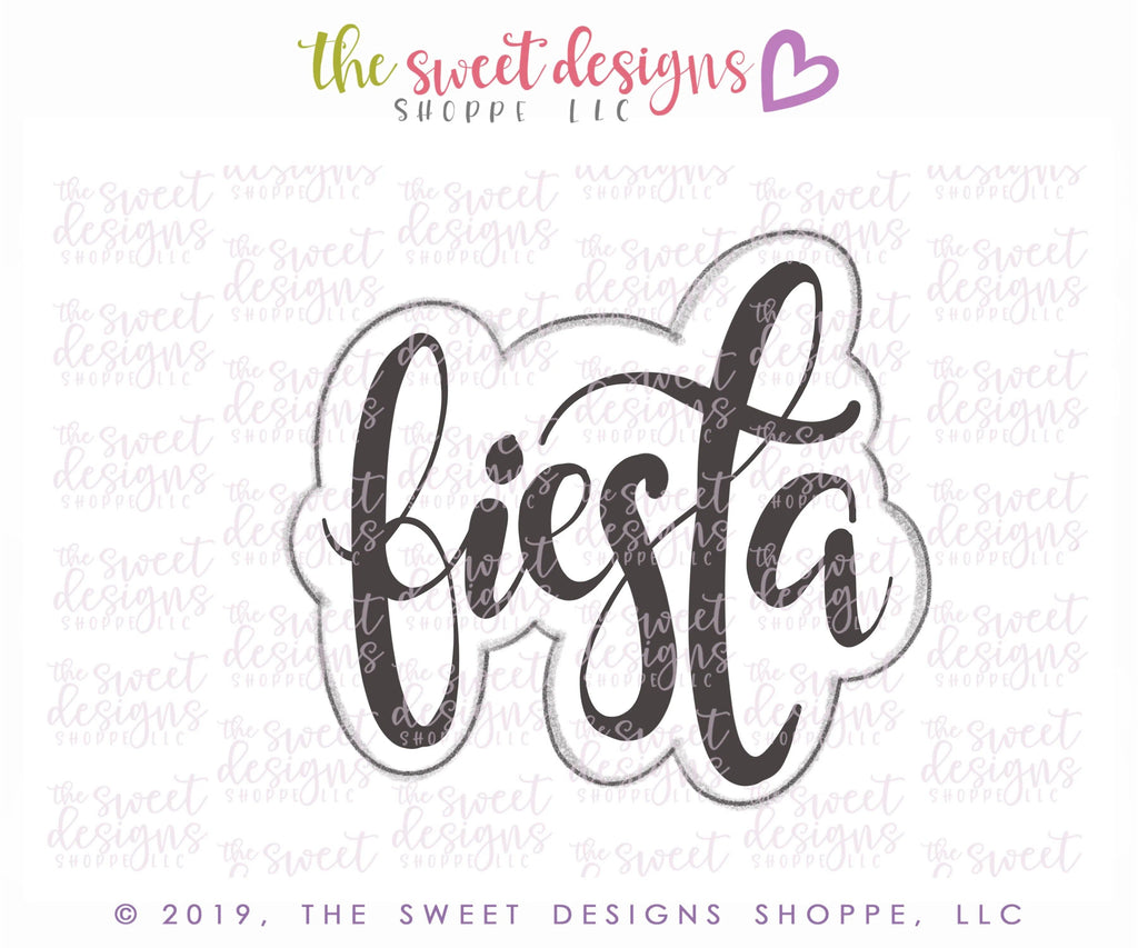 Cookie Cutters - Fiesta Plaque - Cookie Cutter - The Sweet Designs Shoppe - TSDS - - ALL,Birthday,celebration,Cinco de Mayo,Cookie Cutter,fiesta,Mexico,Plaque,Promocode,STL