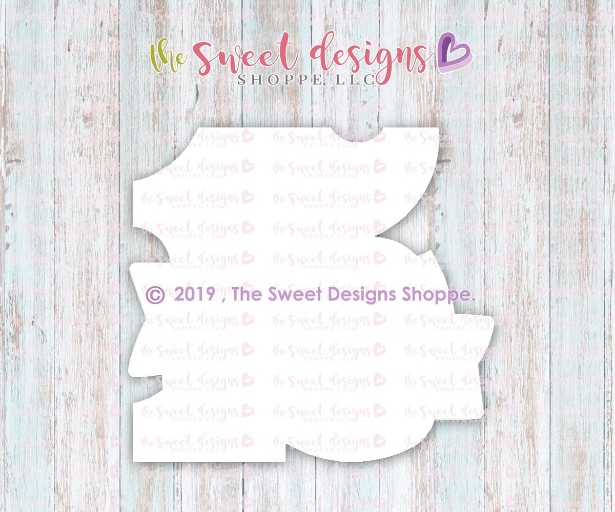 Cookie Cutters - Fifteen with Ribbon - Cookie Cutter - The Sweet Designs Shoppe - TSDS - - 15,Accesories,ALL,Birthday,Cookie Cutter,fifteen,Fonts,kids,Lettering,letters and numbers,number,Promocode,quince,STL