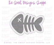 Cookie Cutters - Fish Bone - Cookie Cutter - The Sweet Designs Shoppe - TSDS - - ALL,Animal,Animals,Animals and Insects,cooked fish,Cookie Cutter,fish bone,Fishing,Promocode,STL,under the sea