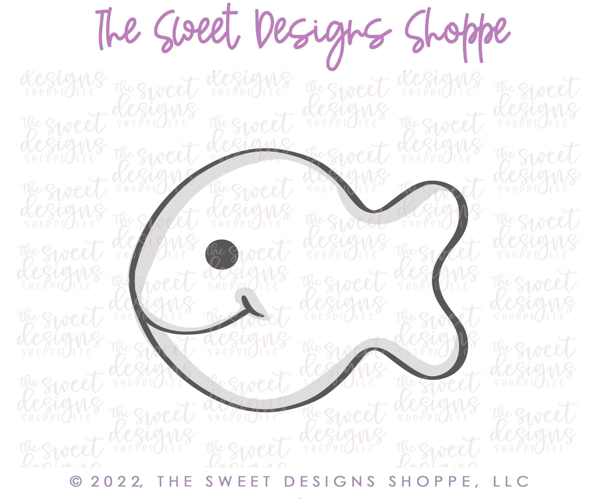 Cookie Cutters - Fish Cracker - Cookie Cutter - The Sweet Designs Shoppe - TSDS - - ALL,Animal,Animals,back to school,Cookie Cutter,dad,fast food,Father,Fathers Day,fish,Fishing,Food,Food and Beverage,Food beverages,grandfather,hobbie,Hobbies,Hobbies and Camping,hobby,Promocode,School,School / Graduation,school supplies,sea,STL,under the sea