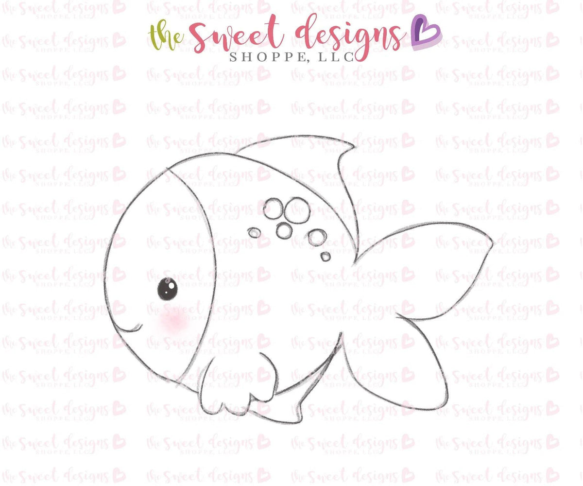 Cookie Cutters - Fish Three v2- Cookie Cutter - The Sweet Designs Shoppe - TSDS - - ALL,Animal,Animals,beach,Cookie Cutter,Fantasy,Promocode,sand,STL,summer,under the sea