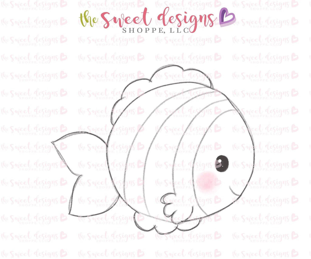Cookie Cutters - Fish Two v2- Cookie Cutter - The Sweet Designs Shoppe - TSDS - - ALL,Animal,Animals,beach,Cookie Cutter,Fantasy,Promocode,sand,STL,summer,under the sea