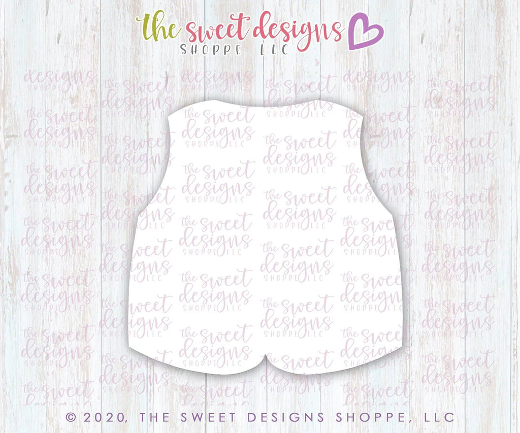 Cookie Cutters - Fishing Vest - Cookie Cutter - The Sweet Designs Shoppe - TSDS - - ALL,aparrel,case,clothes,Cookie Cutter,dad,Father,Fathers Day,fish,Fishing,grandfather,hobbies,Promocode,Sport,sports,STL,vest