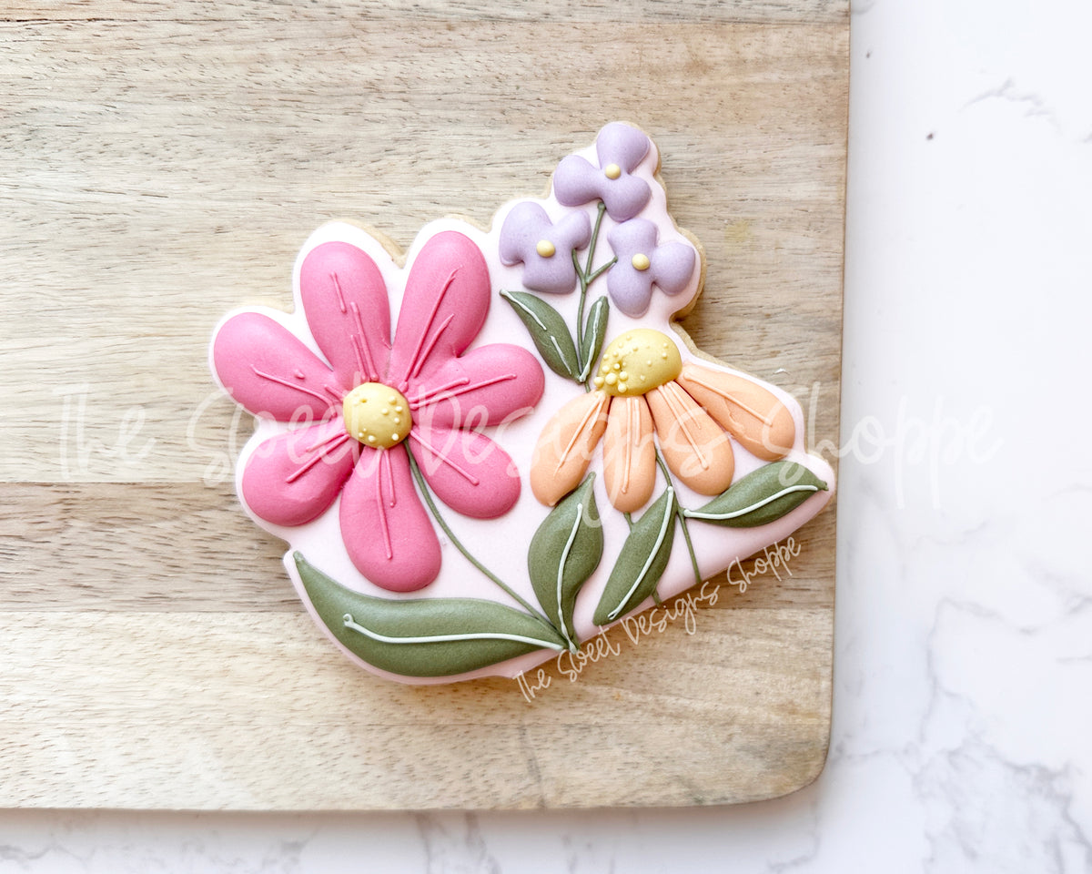 Cookie Cutters - Flat Bouquet - Cookie Cutter - The Sweet Designs Shoppe - TSDS - - ALL,Cookie Cutter,Easter,Easter / Spring,Leaves,Leaves and Flowers,mother,mothers,Mothers Day,Nurse,Nurse Appreciation,Promocode,STL,Teacher,Teacher Appreciation,Trees Leaves and Flowers,valentine,Valentine's,Wedding,Wedding Favors,Woodlands Leaves and Flowers