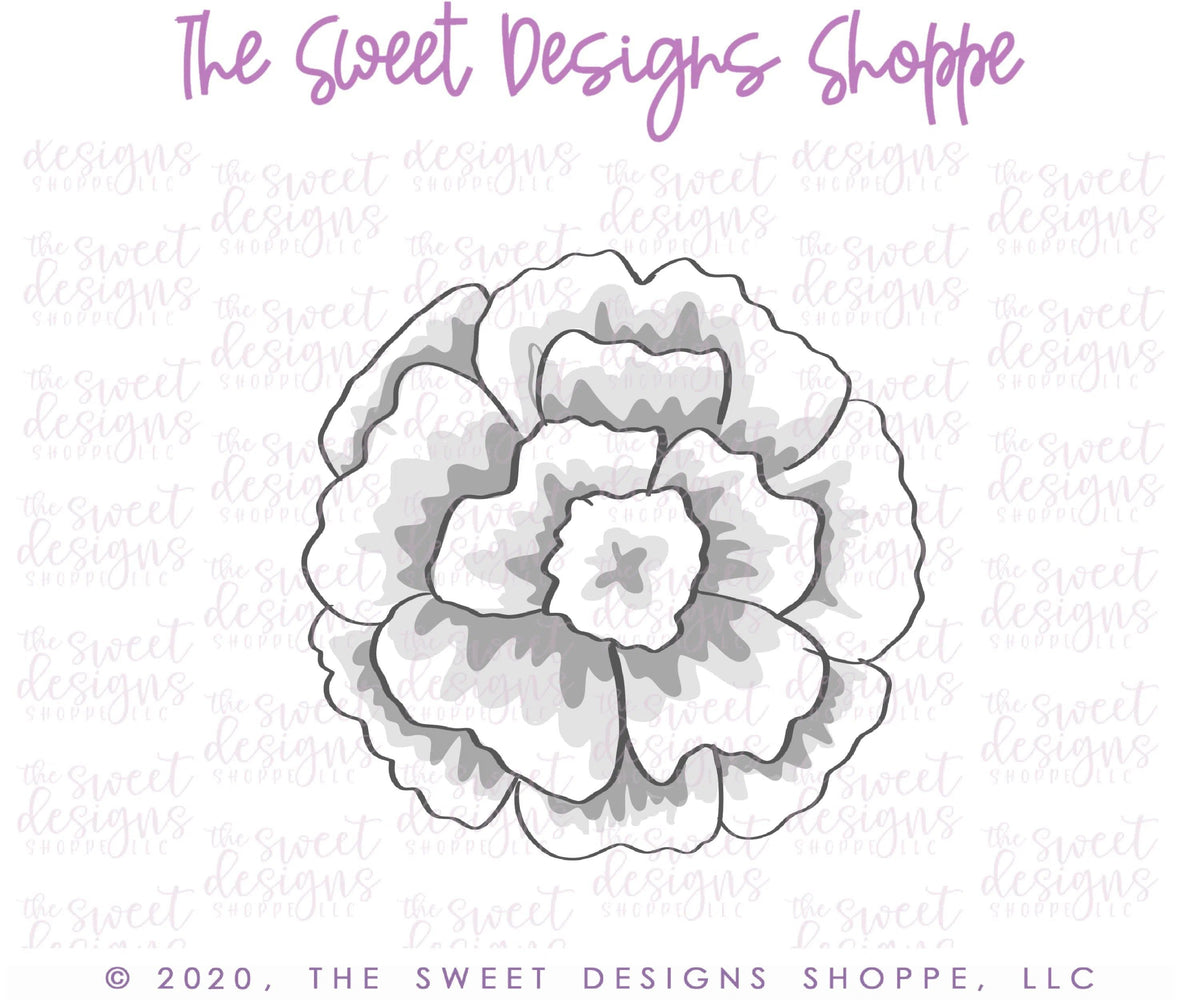 Cookie Cutters - Flor de Cempasuchi - Cookie Cutter - The Sweet Designs Shoppe - TSDS - - ALL,Cookie Cutter,Day of the dead,Day of the Death,Dia de los Muertos,Dia de Muertos,floral,Flower,Flowers,Leaves and Flowers,Mexico,Nature,Promocode,Trees Leaves and Flowers,Wedding,Wedding Favors,Woodlands