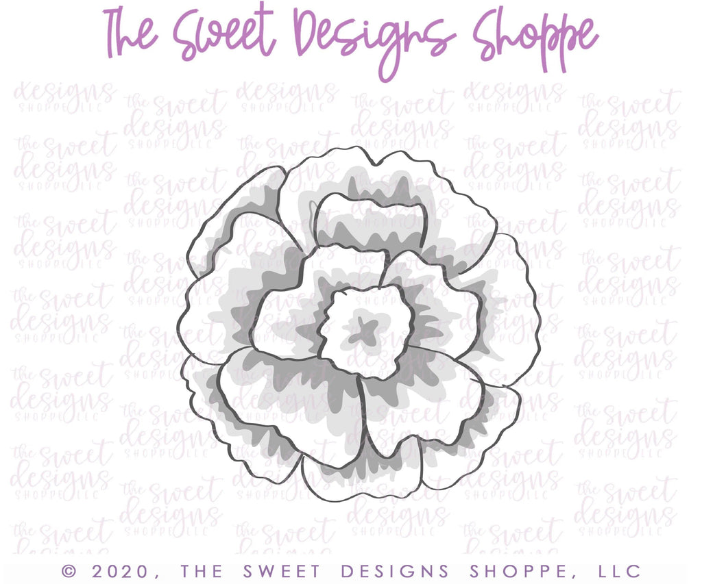 Cookie Cutters - Flor de Cempasuchi - Cookie Cutter - The Sweet Designs Shoppe - TSDS - - ALL,Cookie Cutter,Day of the dead,Day of the Death,Dia de los Muertos,Dia de Muertos,floral,Flower,Flowers,Leaves and Flowers,Mexico,Nature,Promocode,Trees Leaves and Flowers,Wedding,Woodlands