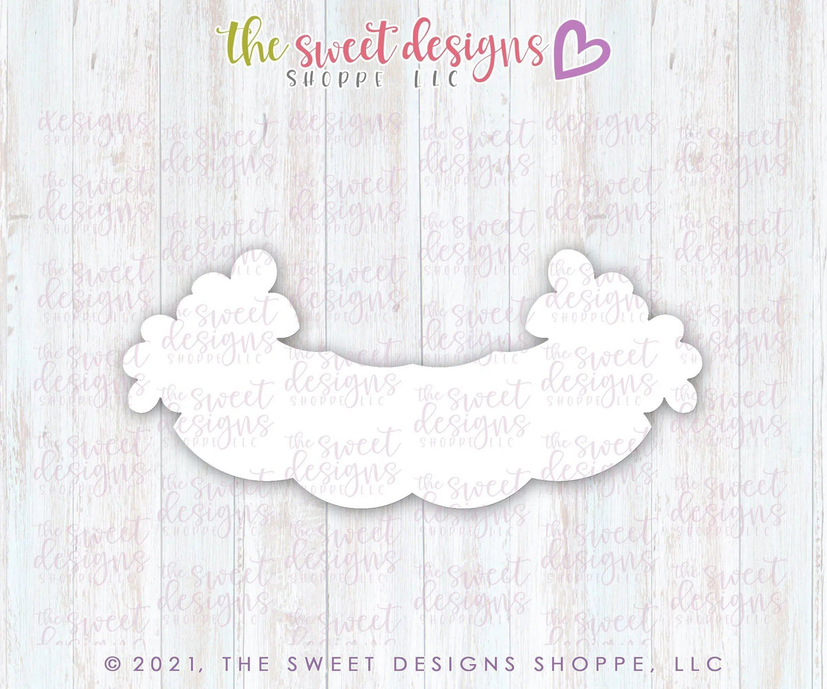 Cookie Cutters - Floral 4 Space Bunting - Plaque - Cookie Cutter - The Sweet Designs Shoppe - TSDS - - ALL,Baby,Baby / Kids,Birthday,Bunting,Cookie Cutter,Plaque,Plaques,PLAQUES HANDLETTERING,Promocode,STL,Sweet,Sweets,Wedding,Wedding Favors