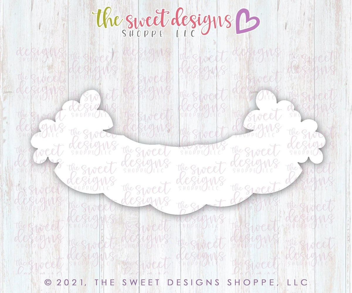 Cookie Cutters - Floral 5 Space Bunting - Plaque - Cookie Cutter - The Sweet Designs Shoppe - TSDS - - ALL,Birthday,Bunting,Cookie Cutter,Plaque,Plaques,PLAQUES HANDLETTERING,Promocode,STL,Sweet,Sweets,Wedding,Wedding Favors