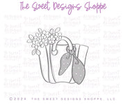 Cookie Cutters - Floral Bag - Cookie Cutter - The Sweet Designs Shoppe - TSDS - - Accesories,Accessories,accessory,ALL,Clothing / Accessories,Cookie Cutter,Customize,floral,MOM,mother,Mothers Day,pool,Promocode,STL,Summer