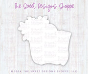 Cookie Cutters - Floral Bag - Cookie Cutter - The Sweet Designs Shoppe - TSDS - - Accesories,Accessories,accessory,ALL,Clothing / Accessories,Cookie Cutter,Customize,floral,MOM,mother,Mothers Day,pool,Promocode,STL,Summer