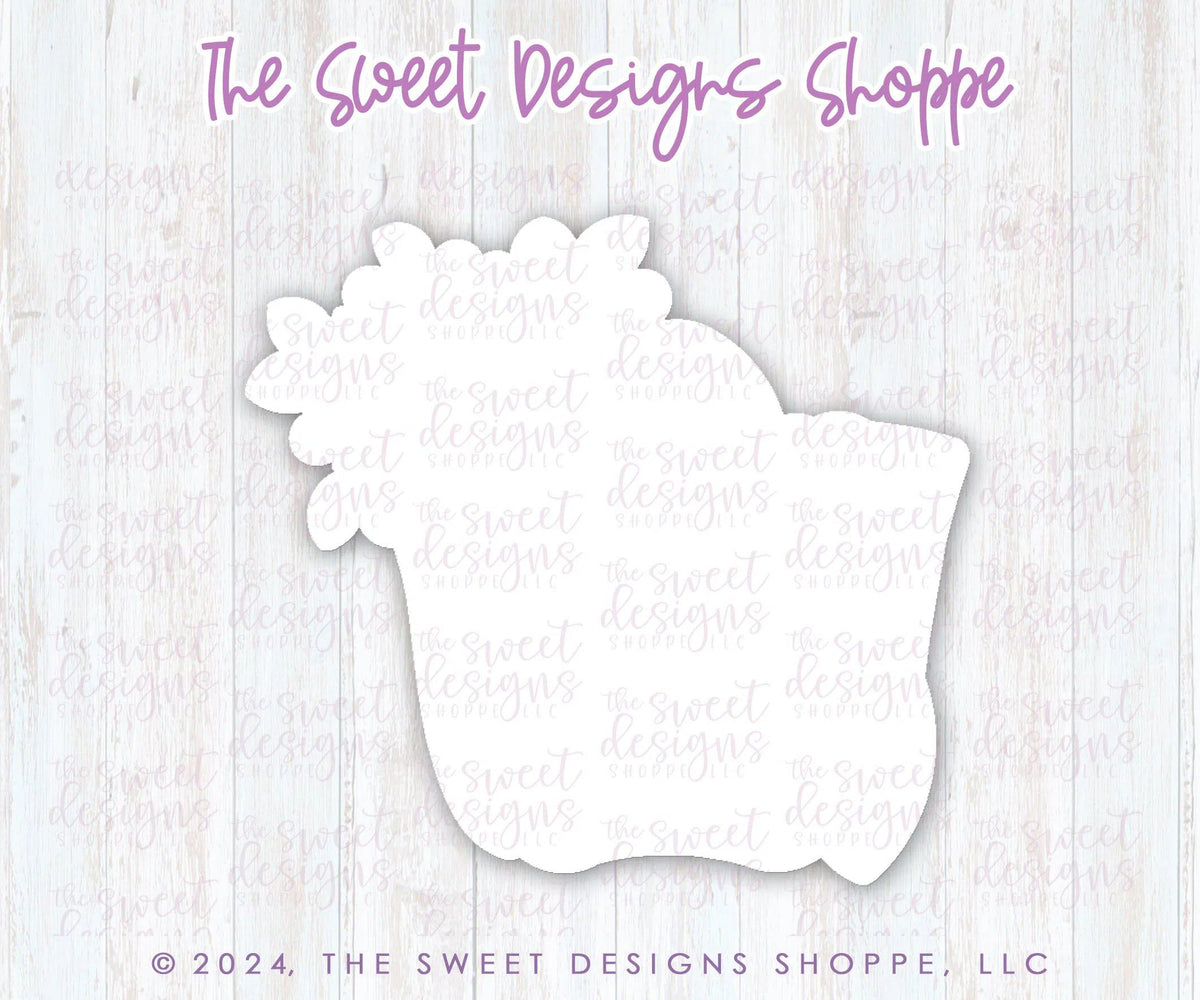 Cookie Cutters - Floral Bag - Cookie Cutter - The Sweet Designs Shoppe - TSDS - - Accesories,Accessories,accessory,ALL,Clothing / Accessories,Cookie Cutter,Customize,floral,MOM,mother,Mothers Day,pool,Promocode,STL,Summer