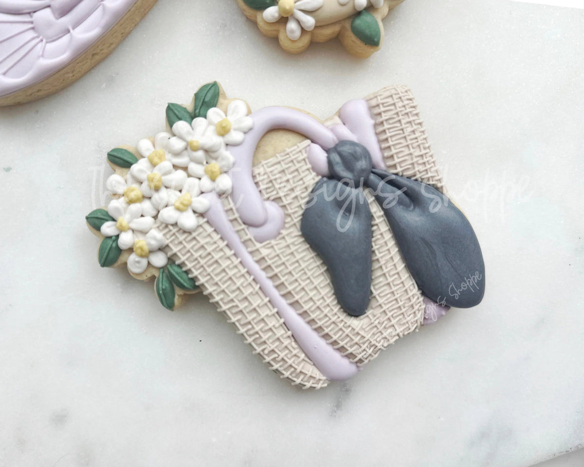 Cookie Cutters - Floral Bag - Cookie Cutter - The Sweet Designs Shoppe - TSDS - - Accesories,Accessories,accessory,ALL,Clothing / Accessories,Cookie Cutter,Customize,floral,MOM,mother,Mothers Day,pool,Promocode,STL,Summer