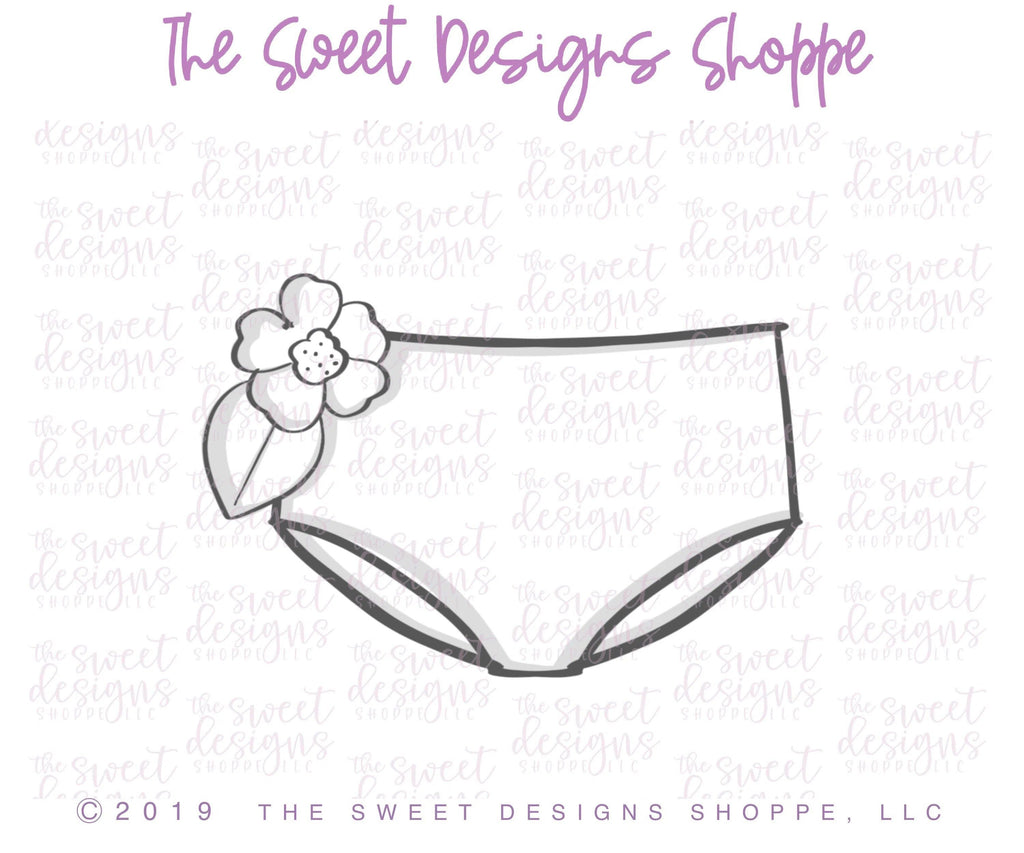 Cookie Cutters - Floral Bottom Swimsuit- Cookie Cutter - The Sweet Designs Shoppe - - Accesories, Accessories, accessory, ALL, Clothing / Accessories, Cookie Cutter, Promocode, summer, swimsuit