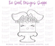 Cookie Cutters - Floral Bunny Cake - Cookie Cutter - The Sweet Designs Shoppe - TSDS - - ALL,Animal,Animals,Birthday,Bunny,celebration,Cookie Cutter,Easter,Easter / Spring,happybirthdday,Lady Milk Stache,Lady MilkStache,LadyMilkStache,Promocode,STL,Sweet,Sweets