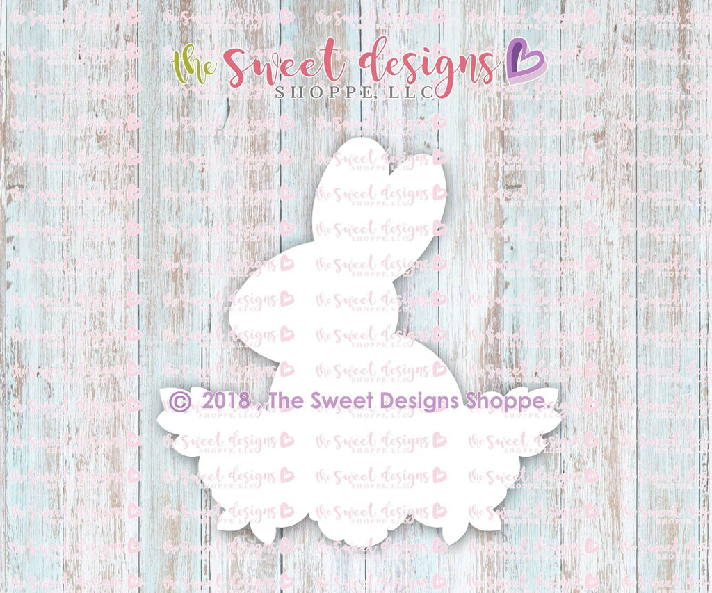Cookie Cutters - Floral Bunny - Cookie Cutter - The Sweet Designs Shoppe - TSDS - - ALL,Animal,Animals,Bear,Cookie Cutter,Easter,Easter / Spring,Personalized,Plaque,Promocode