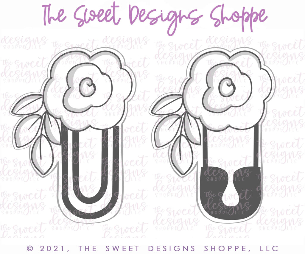 Cookie Cutters - Floral Clip / Pin - Cutter - Sweet Designs Shoppe - - 4th, 4th July, 4th of July, ALL, Baby, Baby Swaddle, back to school, Cookie Cutter, Flower, Flowers, Grad, graduations, Patriotic, Promocode, School, School / Graduation, school supplies
