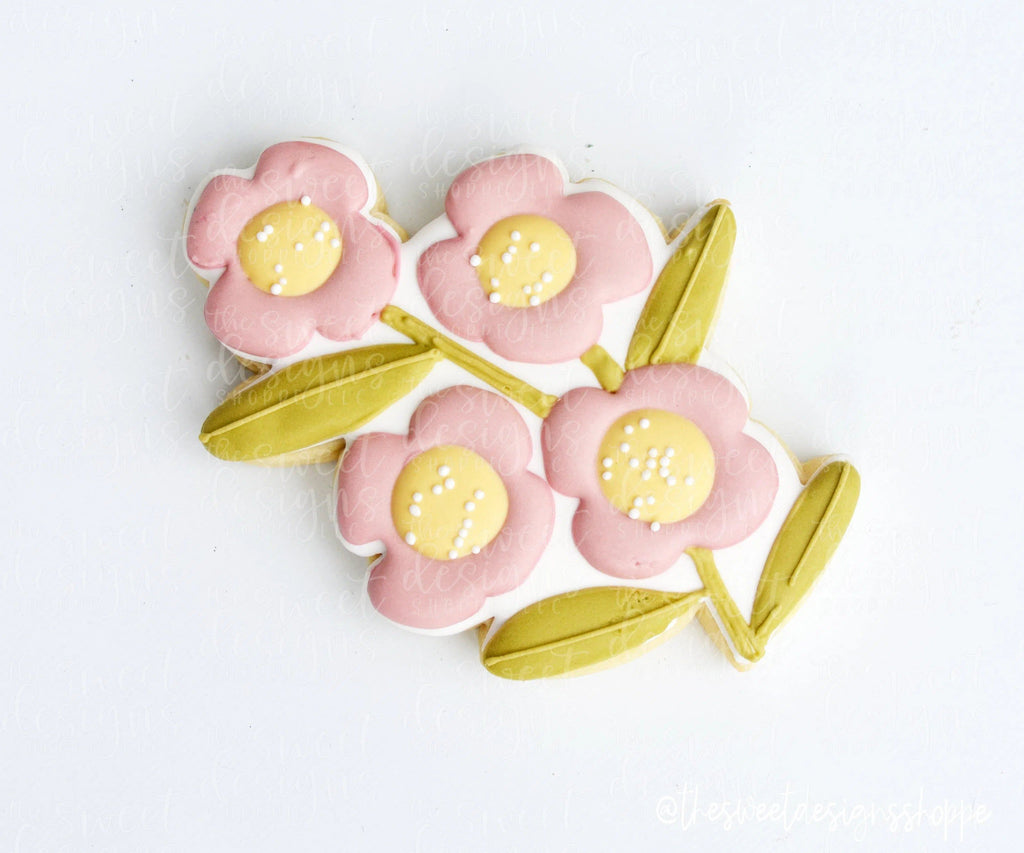 Cookie Cutters - Floral Cluster 2020 - Cookie Cutter - The Sweet Designs Shoppe - TSDS - - ALL,Cookie Cutter,Daisy,easter,Easter / Spring,Flower,Flowers,Leaves and Flowers,Mothers Day,nature,Promocode,Trees Leaves and Flowers,Wedding,Woodlands Leaves and Flowers