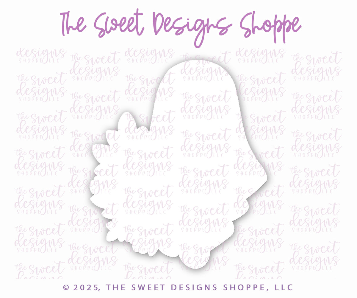 Cookie Cutters - Floral Ghost - Cookie Cutter - The Sweet Designs Shoppe - TSDS - - ALL,Cookie Cutter,floral ghost,Ghost,girly trick or treat boo,halloween,happy halloween,Promocode,STL