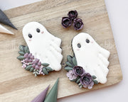 Cookie Cutters - Floral Ghost - Cookie Cutter - The Sweet Designs Shoppe - TSDS - - ALL,Cookie Cutter,floral ghost,Ghost,girly trick or treat boo,halloween,happy halloween,Promocode,STL