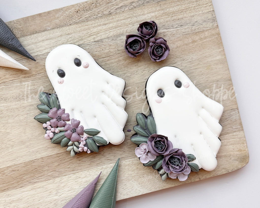Cookie Cutters - Floral Ghost - Cookie Cutter - The Sweet Designs Shoppe - TSDS - - ALL,Cookie Cutter,floral ghost,Ghost,girly trick or treat boo,halloween,happy halloween,Promocode,STL