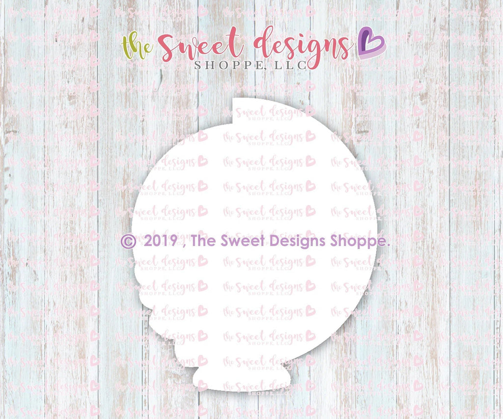 Cookie Cutters - Floral Globe V2- Cookie Cutter - The Sweet Designs Shoppe - TSDS - - ALL,back to school,Cookie Cutter,Grad,graduations,mother,mothers DAY,Promocode,School,School / Graduation,school supplies,teacher,teacher appreciation