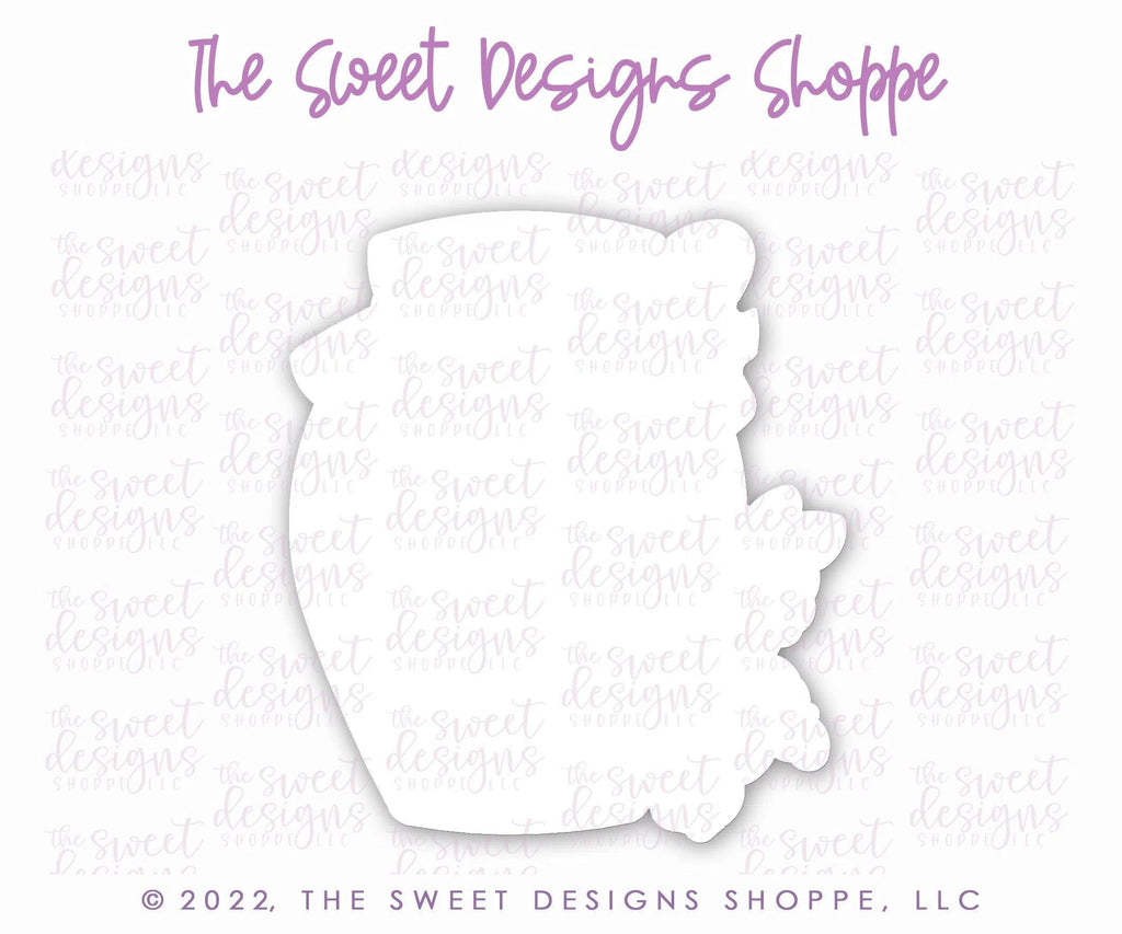 Cookie Cutters - Floral Honey - Cookie Cutter - The Sweet Designs Shoppe - TSDS - - ALL,bee,Cookie Cutter,floral,florals,Food,Food & Beverages,MOM,mother,Mothers Day,Nature,Promocode,Sweet,Teacher,Teacher Appreciation,Valentines