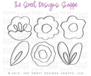 Cookie Cutters - Floral Mini Set - Cookie Cutters - The Sweet Designs Shoppe - TSDS - - ALL,Cookie Cutter,Easter,Easter / Spring,garden,gardening,Mini Sets,mother,Mothers Day,Promocode,set,STL