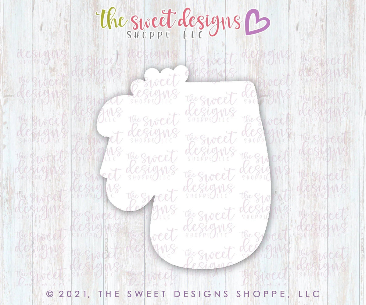 Cookie Cutters - Floral Mitten - Cookie Cutter - The Sweet Designs Shoppe - TSDS - - 12 days,Advent Calendar,ALL,Christmas,Christmas / Winter,Christmas Cookies,Cookie Cutter,Promocode,STL