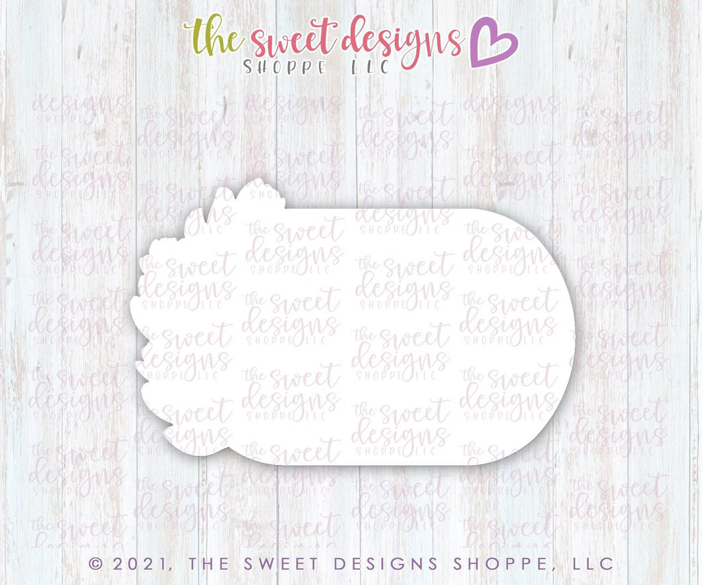 Cookie Cutters - Floral Oval - Plaque - Cookie Cutter - The Sweet Designs Shoppe - - 4th, 4th July, 4th of July, ALL, Cookie Cutter, Patriotic, Plaque, Plaques, PLAQUES HANDLETTERING, Promocode, Sweet, Sweets, Travel, USA