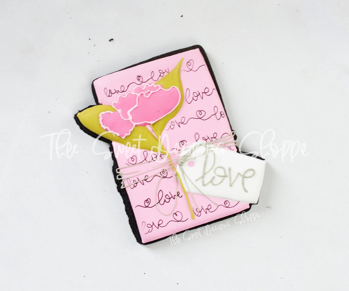 Cookie Cutters - Floral Present with Tag - Cookie Cutter - The Sweet Designs Shoppe - TSDS - - ALL,Birthday,Cookie Cutter,Gift,Misc,Miscelaneous,Miscellaneous,Promocode,STL,valentines,Wedding,Wedding Favors