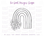 Cookie Cutters - Floral Rainbow B - Cookie Cutter - The Sweet Designs Shoppe - TSDS - - ALL,Cookie Cutter,Fantasy,floral,Nature,Promocode,Rainbow,St paddy,ST PATRICK,St Patrick’s Day,St. Pat,st. patrick's,STL,Summer,Weather