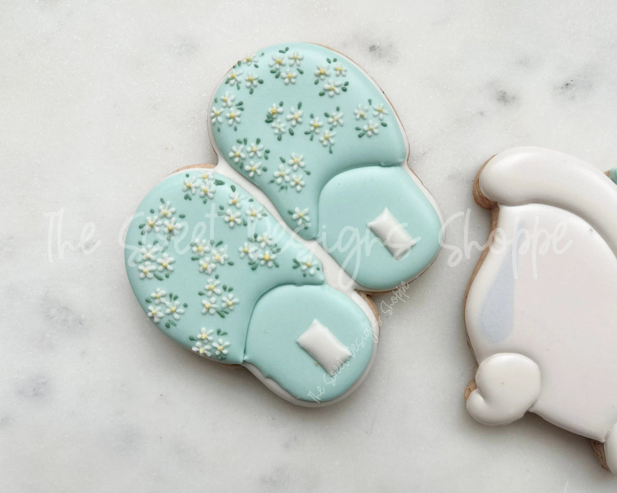Cookie Cutters - Floral Slippers - Cookie Cutter - The Sweet Designs Shoppe - TSDS - - Accesories,Accessories,ALL,Clothing / Accessories,Cookie Cutter,floral,Galantines,MOM,mother,Mothers Day,Pajama,Promocode,Slippers,STL